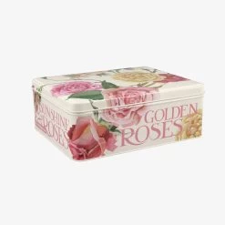 Roses All My Life Medium Shallow Tin