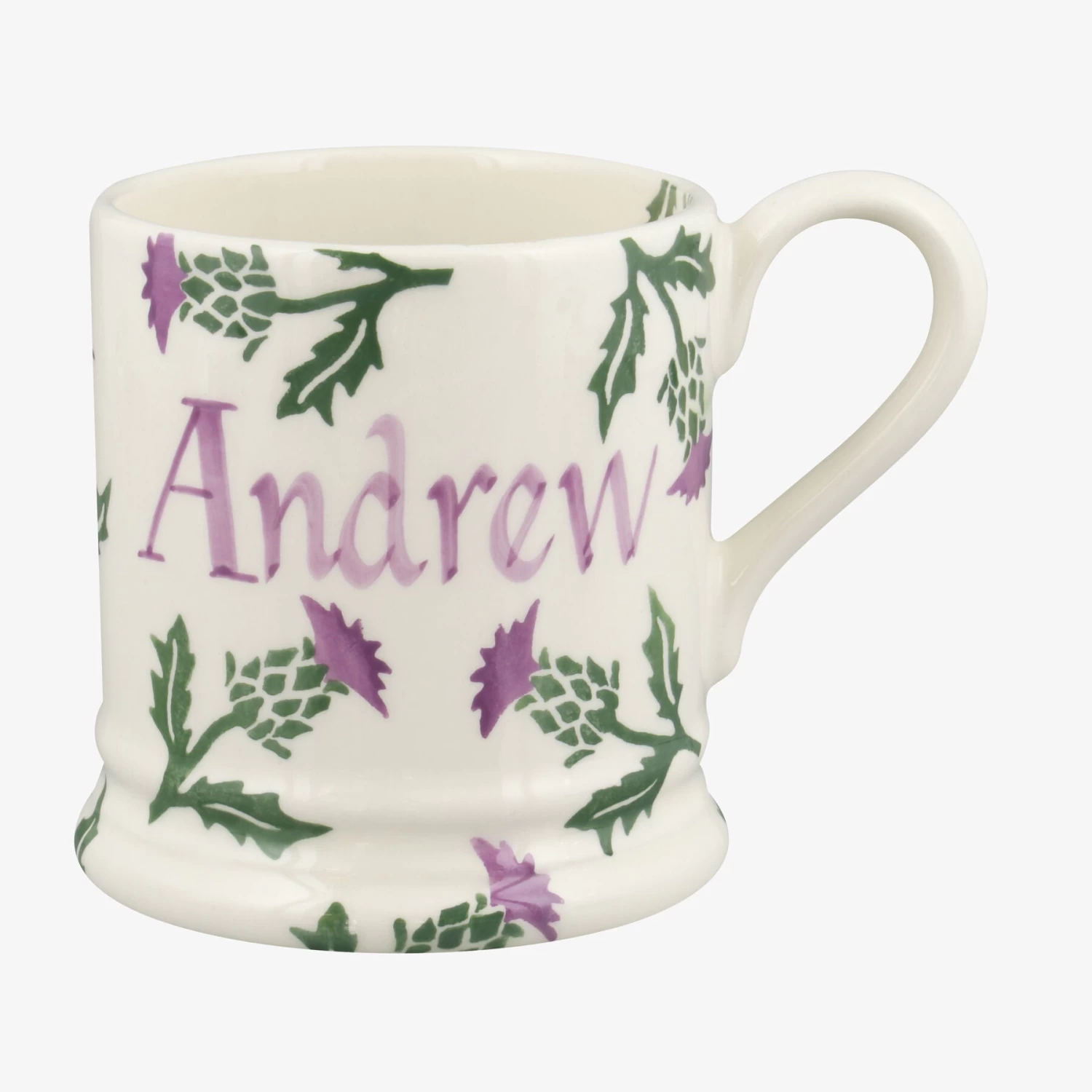 Personalised Thistle 1/2 Pint Mug
