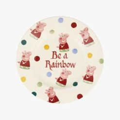 Personalised Peppa Pig 8 1/2 Inch Plate