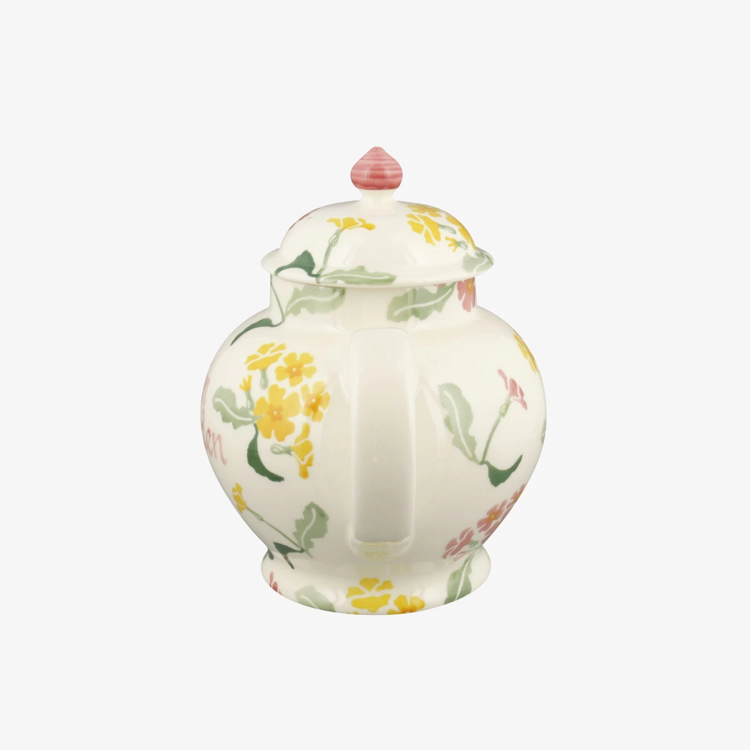 Personalised Pink Primrose 4 Mug Teapot - Image 4