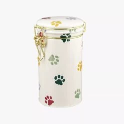 Polka Paws Slim Clip Lid Tin Caddy