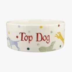 Personalised Polka Dogs Large Pet Bowl