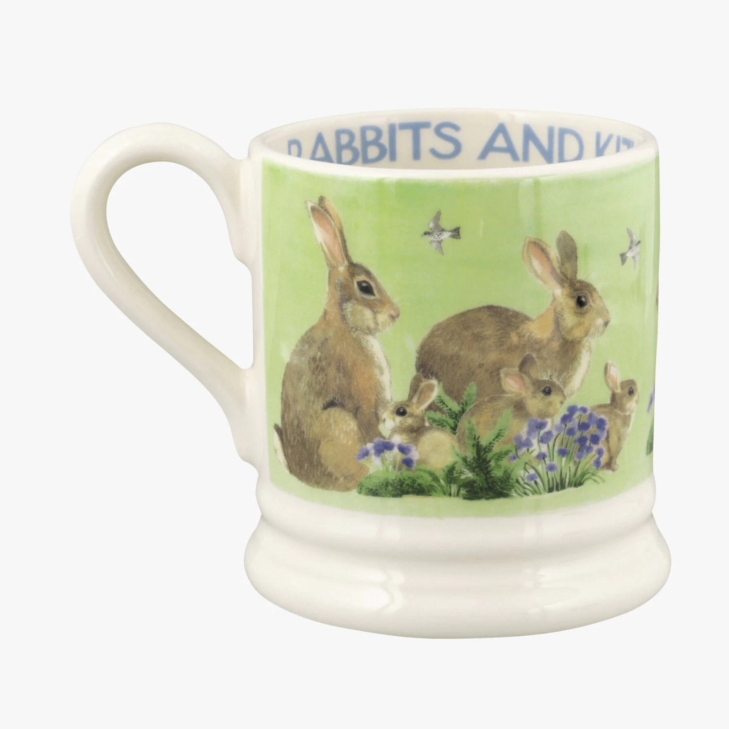 Green Rabbits & Kits 1/2 Pint Mug - Image 6