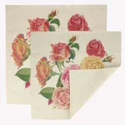 Rose Garden Set Of 2 Napkins