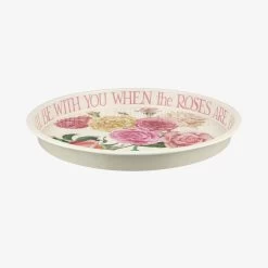 Roses All My Life Round Tin Tray