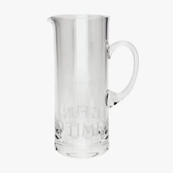 Black Toast Glass Cocktail Jug