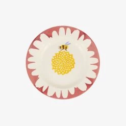 Pink Daisy 6 1/2 Inch Plate