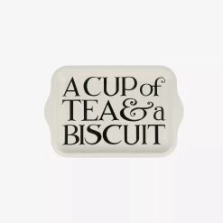 Black Toast Small Tin Tray