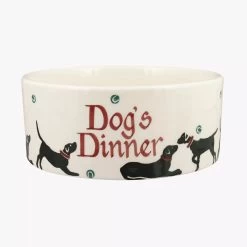 Personalised Black Labrador Large Pet Bowl