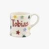 Personalised Polka Star Tiny Mug Decoration