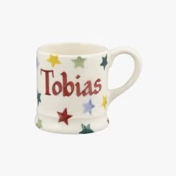 Personalised Polka Star Tiny Mug Decoration