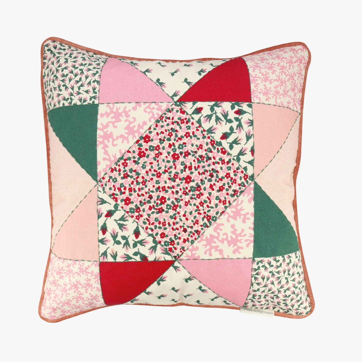 Roses Patchwork 50X50 Cm Cushion