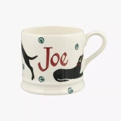 Personalised Black Labrador Small Mug