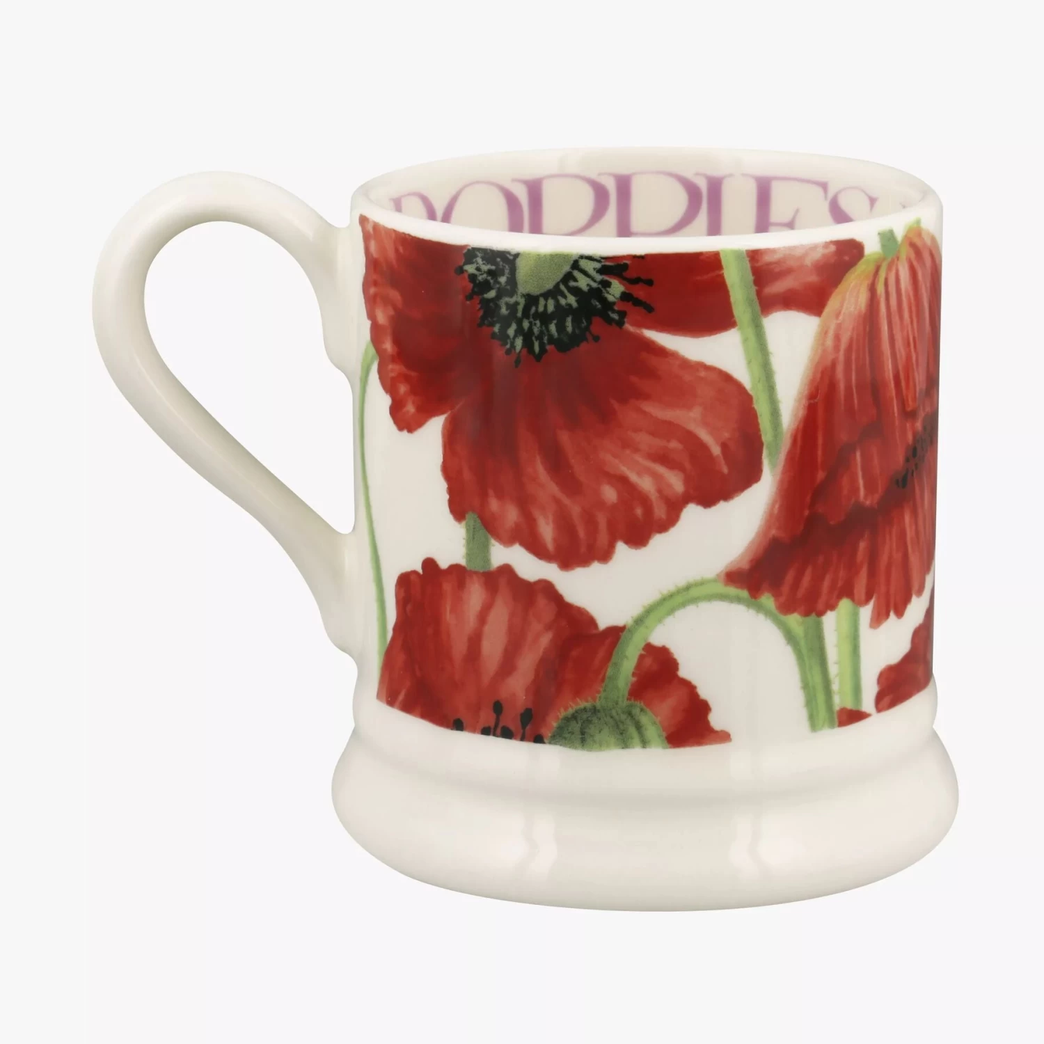 Red Poppy 1/2 Pint Mug - Image 5