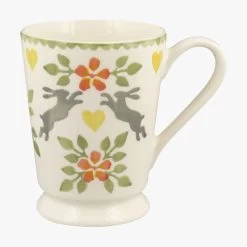 Lovebirds Coral Cocoa Mug