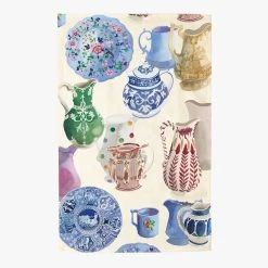 Painted Pottery Tea Towel