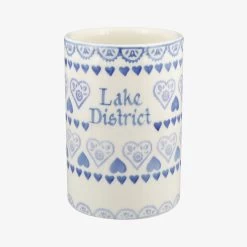 Personalised Blue Sampler Medium Vase
