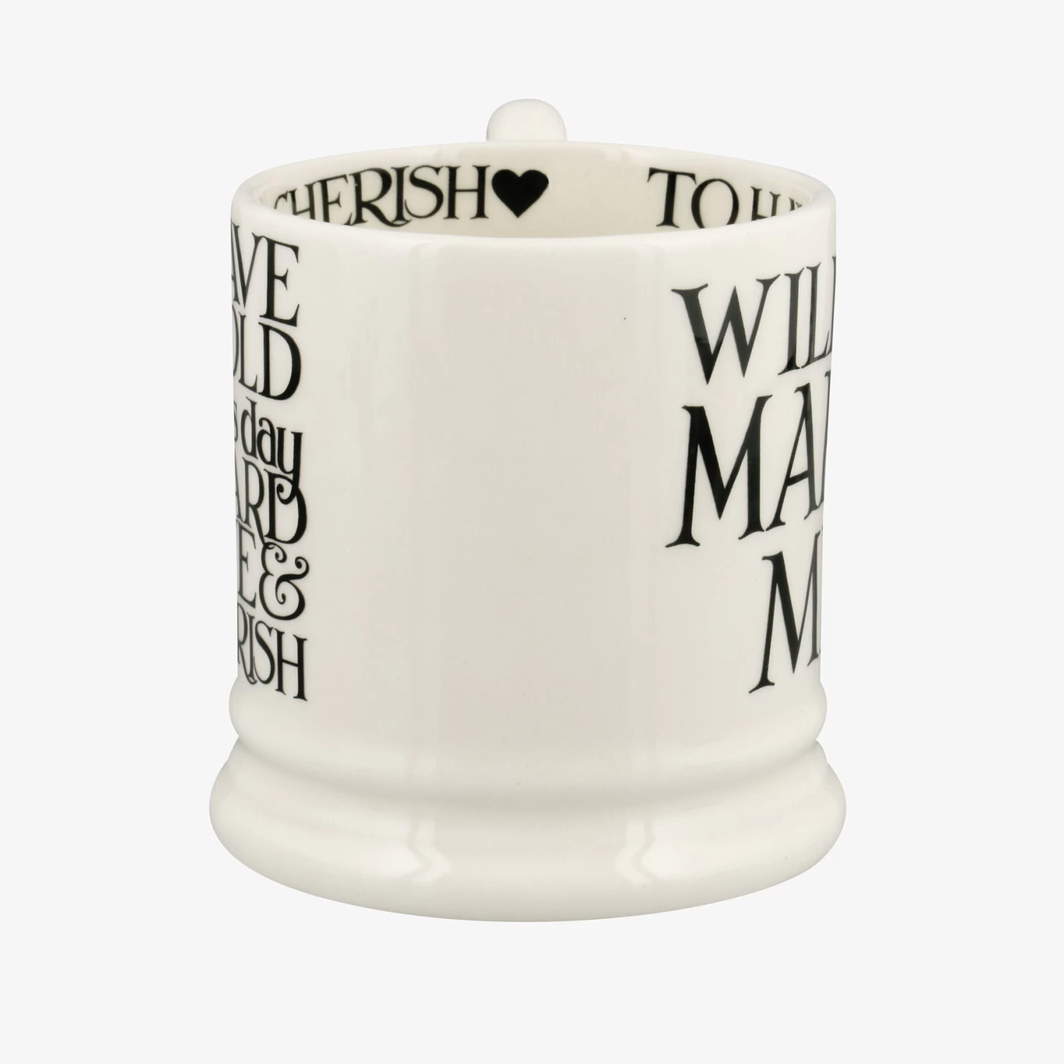 Black Toast Will You Marry Me 1/2 Pint Mug - Image 6