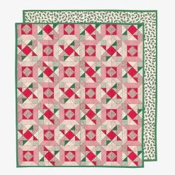 Roses Patchwork Quilted Throw 200 X 200 Cm