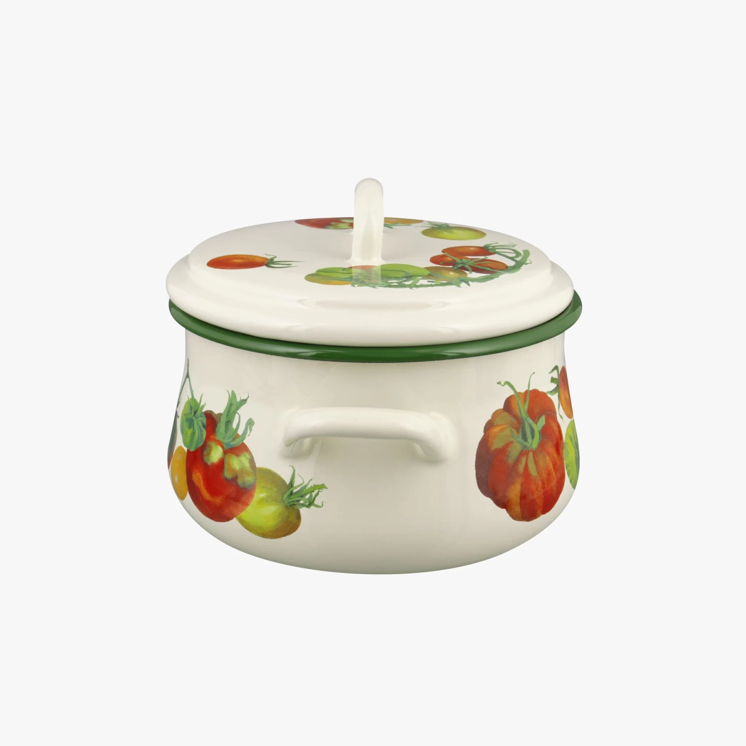 Tomatoes Enamel Small Cooking Pot - Image 2