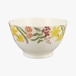 Wild Daffodils Medium Old Bowl
