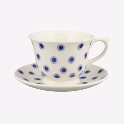 Double Dot Large Teacup & Saucer