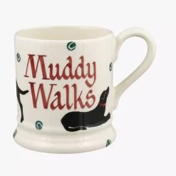 Personalised Black Labrador 1/2 Pint Mug