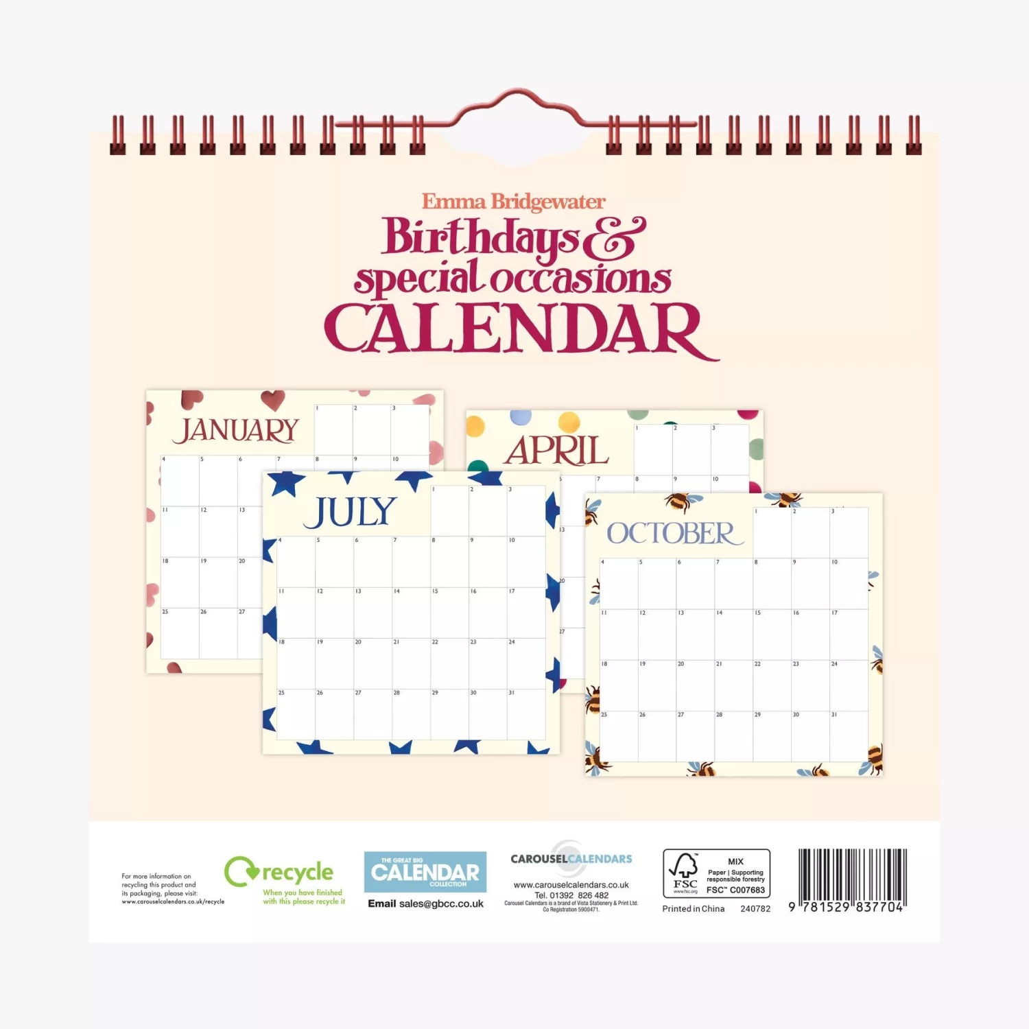 Polka Dot Birthday Calendar - Image 5