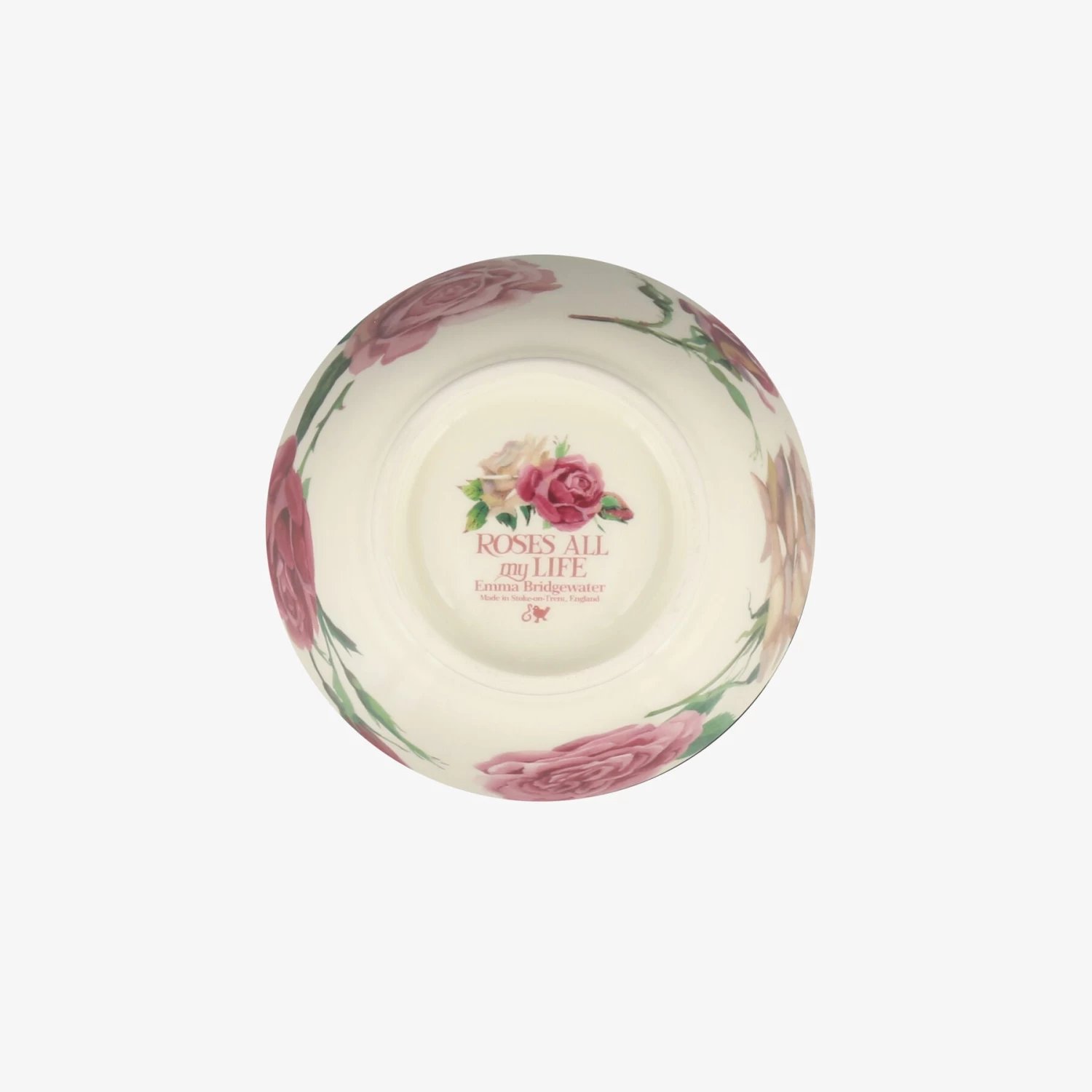Roses Small Old Bowl - Image 6