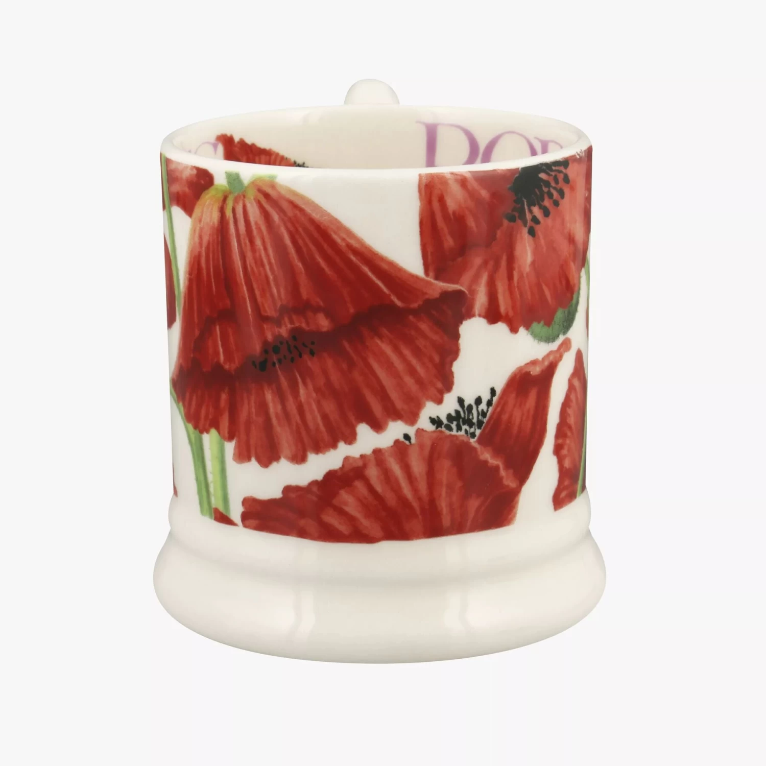 Red Poppy 1/2 Pint Mug - Image 4
