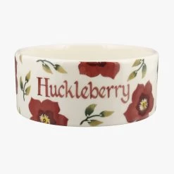 Personalised Christmas Rose Large Pet Bowl