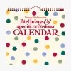 Polka Dot Birthday Calendar