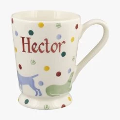 Personalised Polka Dogs Cocoa Mug