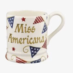 Personalised Stars & Stripes 1/2 Pint Mug