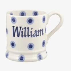 Personalised Double Dot 1/2 Pint Mug