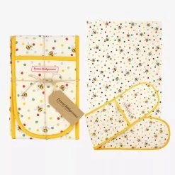 Bumblebee Double Oven Glove & Tea Towel Set