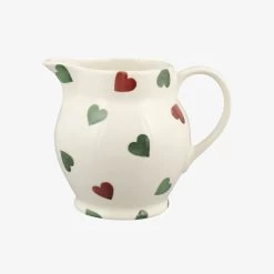 Red & Green Hearts 1/2 Pint Jug