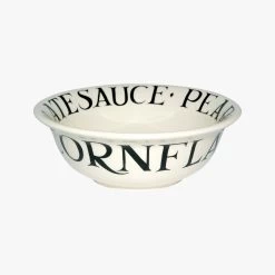 Seconds Black Toast Cereal Bowl