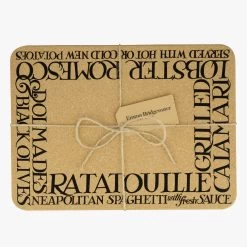 Black Toast Rectangular Cork Placemat