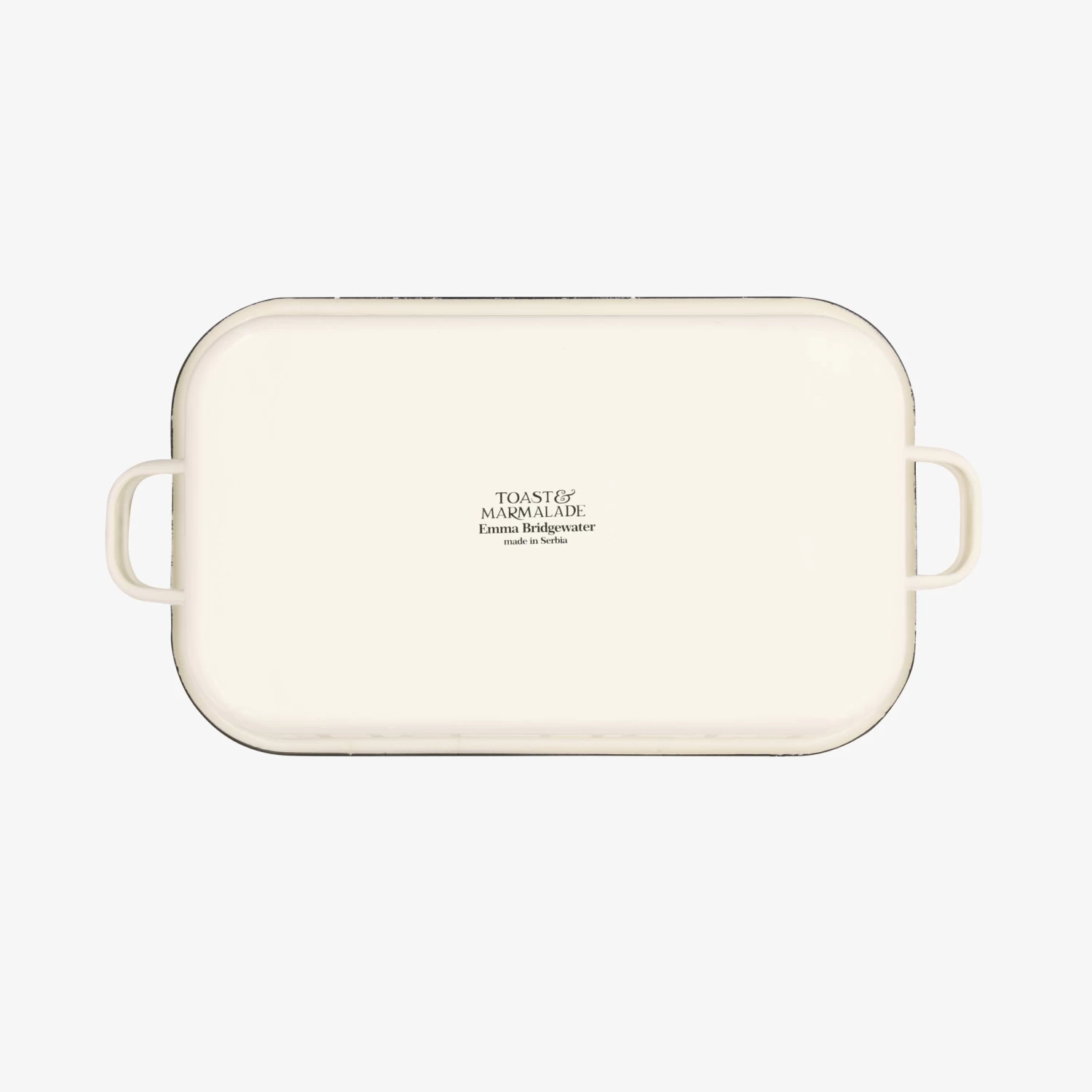 Black Toast Enamel Roasting Dish With Handles 38cm - Image 6