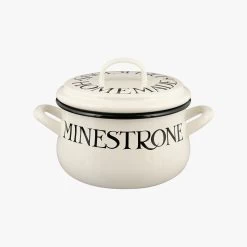 Black Toast Enamel Small Cooking Pot