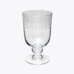 Black Toast Large Glass Storm Lantern