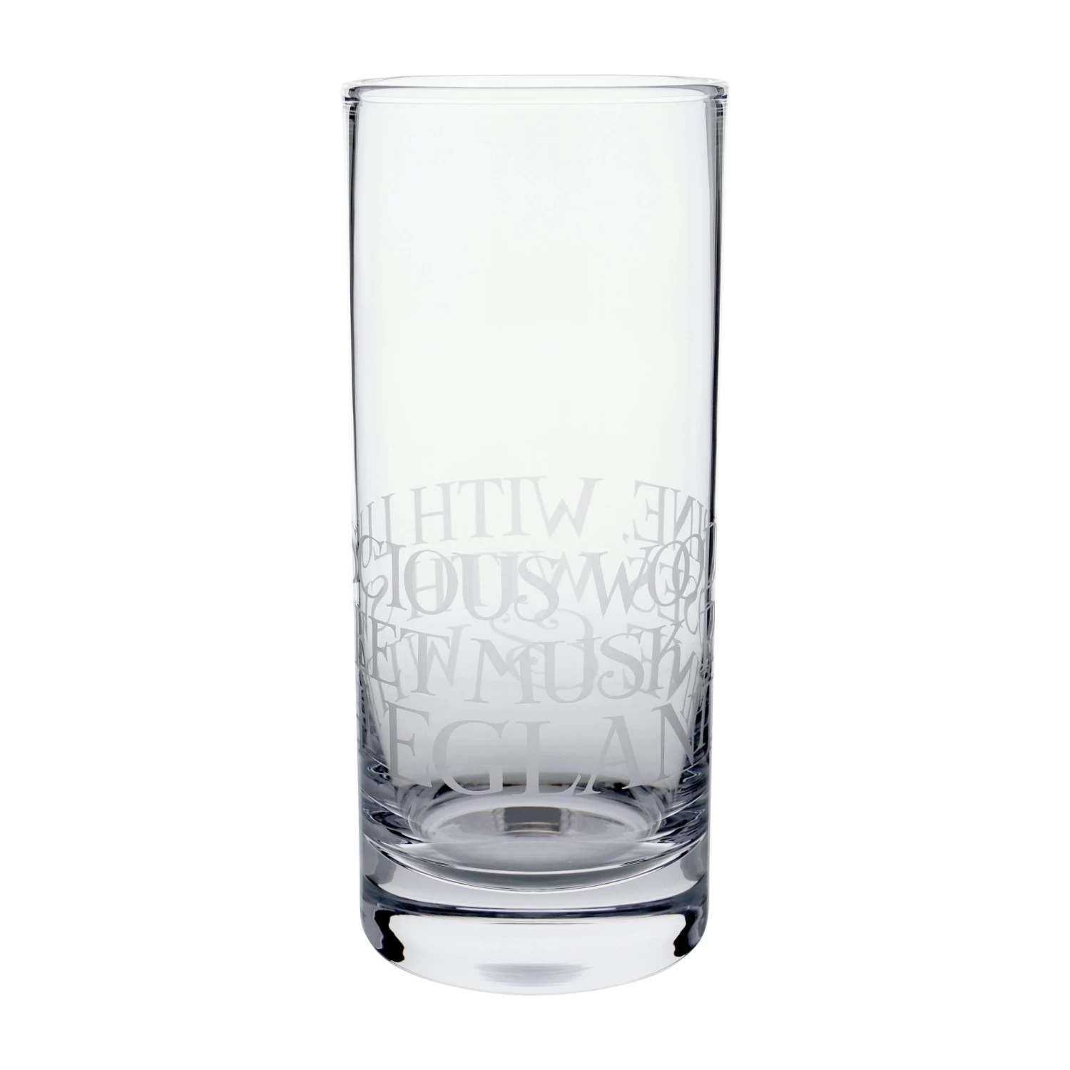 Black Toast Large Straight Sided Glass Vase