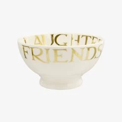 Gold Toast Friends & Family French Bowl