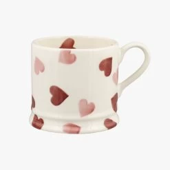Pink Hearts Small Mug