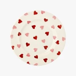 Pink Hearts 8 1/2" Plate