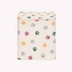 Polka Paws Tall Wide Rectangular Storage Tin