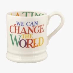Rainbow Toast Change The World 1/2 Pint Mug