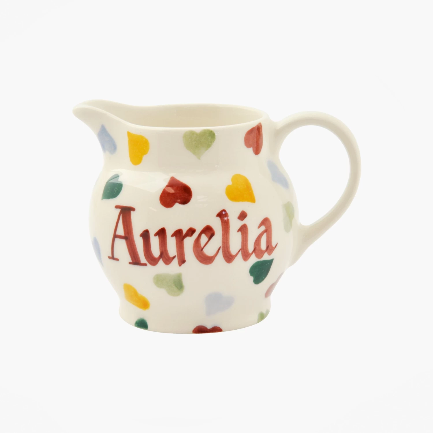 Personalised Polka Hearts Tiny Jug Decoration - Image 2