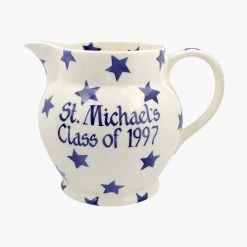 Personalised Blue Star 3 Pint Jug